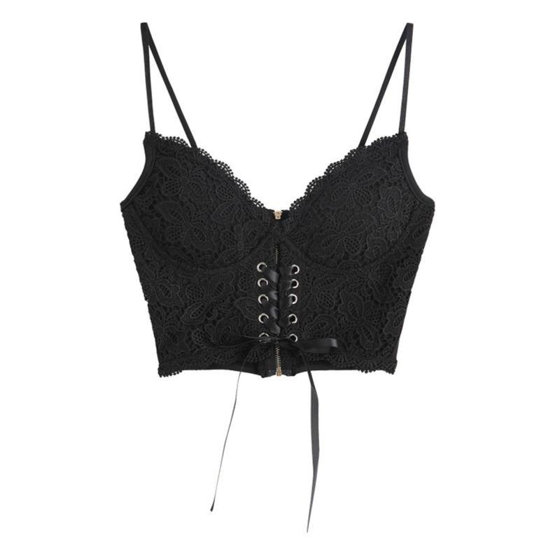 Sleeveless Lace Slim Fit Camisole TOPV Collar Sleeveless Lace Silm Sling Tops