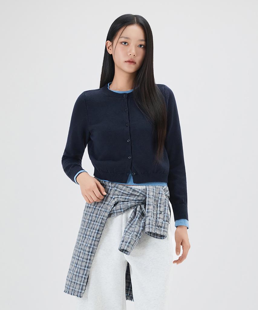 MIXXO Color Block Layered Button Pullover Re Kag121T_Miwkag37Qt