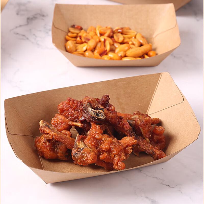 Disposable Kraft Paper Boat Boxes