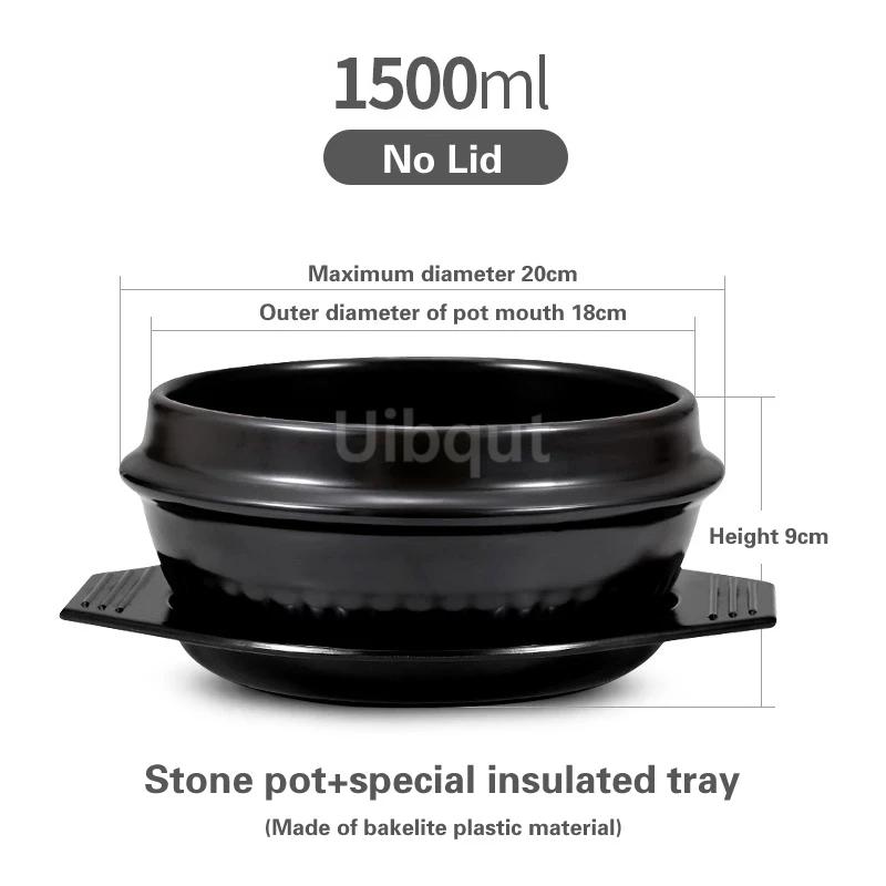 Korean Style Stone Pot Special for Rice Mixing Korean Commercial Little Pan Rice Small Casserole Small Ceramic Sand Pot Cookware