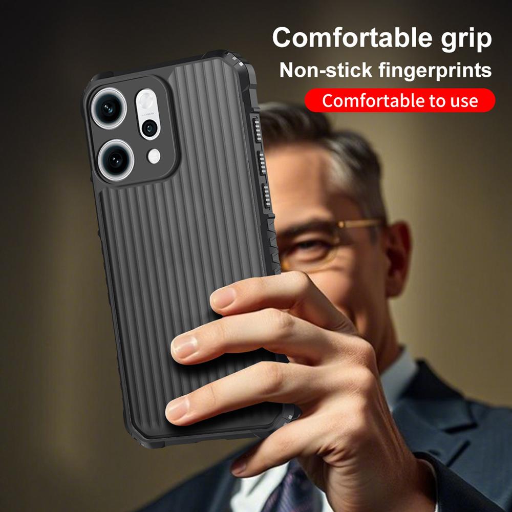 KEYSION Heavy Duty Shockproof Phone Case for OPPO Reno14 Pro 5G Soft Silicone+PC Translucent Matte Cover for OPPO Reno13 Pro 5G