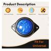 LED Outline Marker Lights Trailer for Truck 24V Blue Clearance Chicken Lights for Semi Trucks Freightliner Cargo – Universal Fit (Pack of 6)