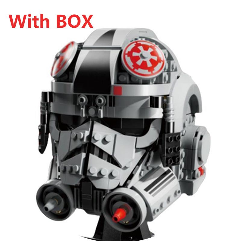 Non-Toxic Space Battle Fighter Pilot Helmet Building Blocks Desk Decoration Bobas Leias Jangos Kylos Fetts Rens Bricks Gift Party Favors