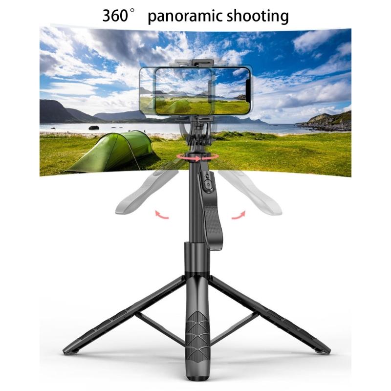 Extendable Phone Tripod Selfie Stick With Wireless Remote Bluetooth-Compatible For Travel Photography