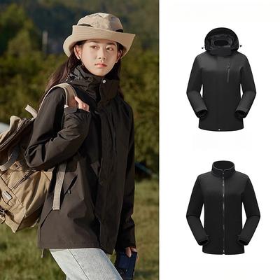 Jacket Women's 2025 New Three-in-one Removable Windproof and Waterproof Mountaineering Suit Autumn and Winter Coat Men