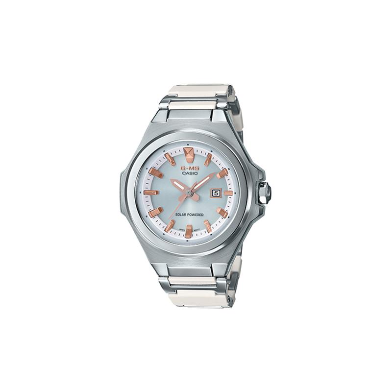 

Casio BABY-G Shockproof 100m Waterproof Solar Powered Sports Watch Quartz Movement Resin Strap Japanese and Korean Watch MSG-S500CD-7APR-person синий