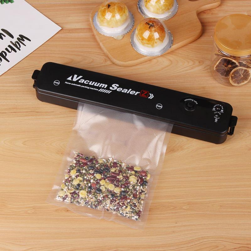 1pc Home Kitchen Vacuum Sealer with 10 Vacuum Bags,220V EU Voltage,Food Automatic Vacuum Sealing Machine Small Plastic Sealer
