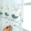 Embroidery Window Sheer Curtain, Embroidery Tulle Curtain, Three-dimensional Embroidery European Window Curtain Tulle Curtain Rod Pocket Window
