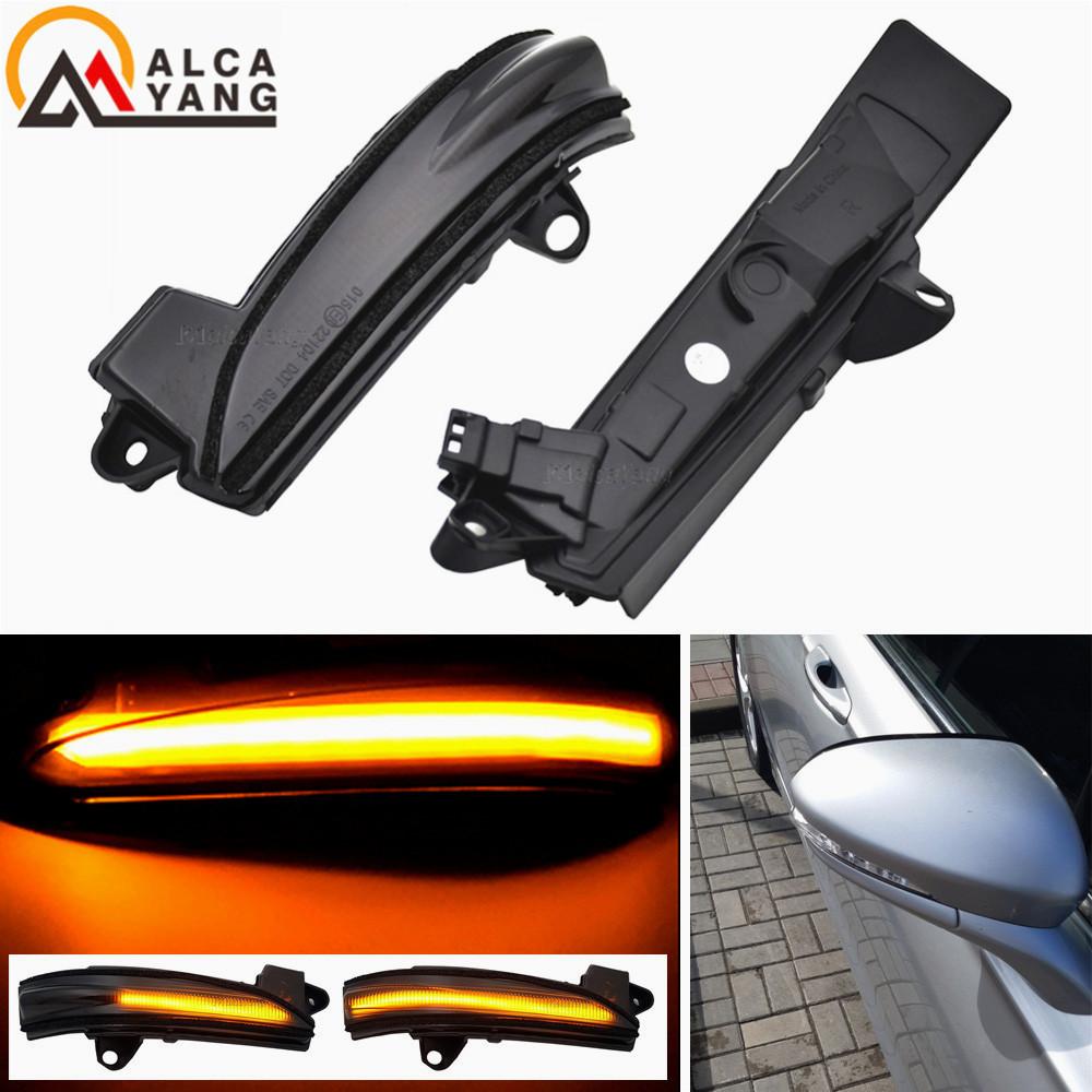 2pcs Dynamic Blinker for Ford Fusion Mondeo USA Version LED Turn Signal Mirror Indicator Light 2013 2014 2015 2016 2017-2020