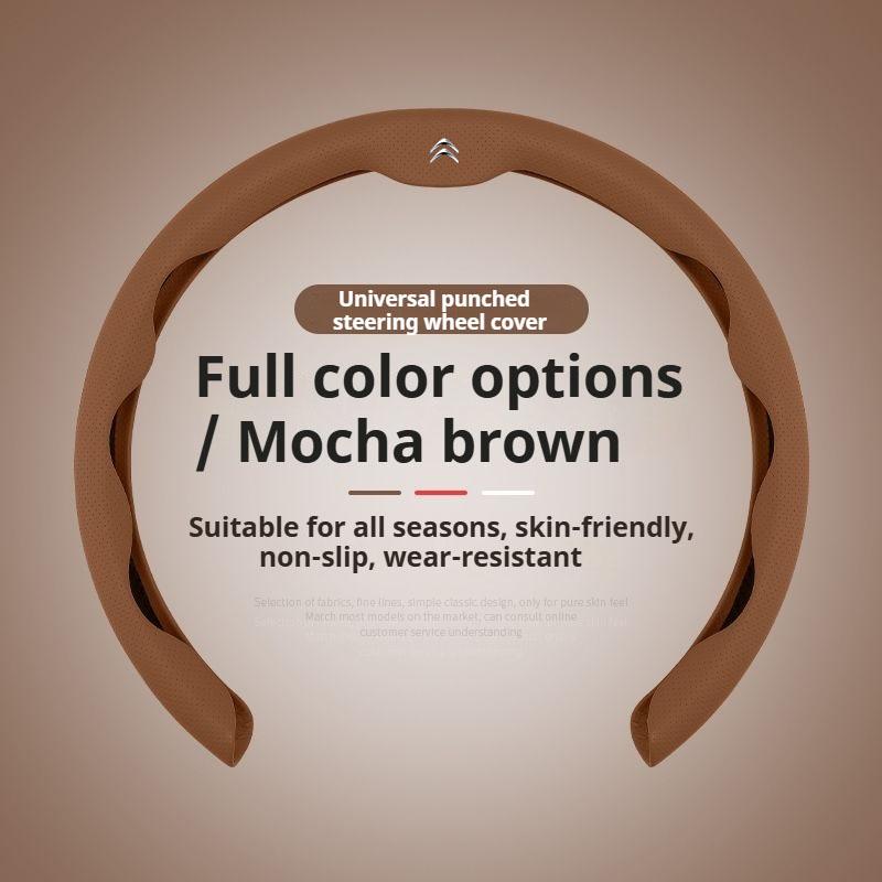 For Citroen C1 C2 C3 C4 C5 C6 VTS Xsara C-Crosser Berlingo Jumpy Anti slip breathable Car Steering Wheel Cover Auto Accessories ale256