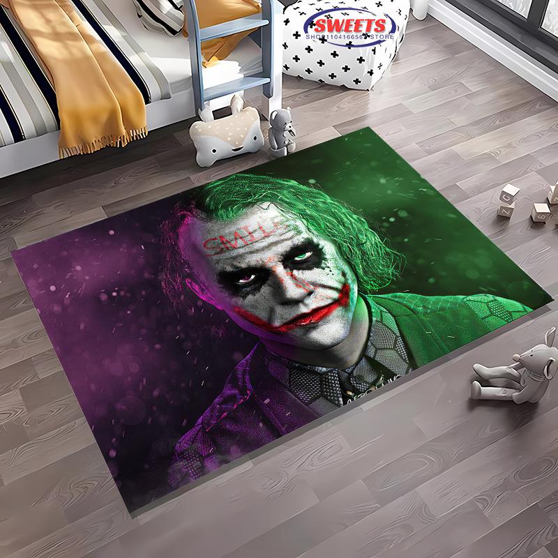 New Arrival! Classic Joker Carpet, Living Room Bedroom Office Area Children's Room of Choice, Non-slip Machine Washable Mat Gift