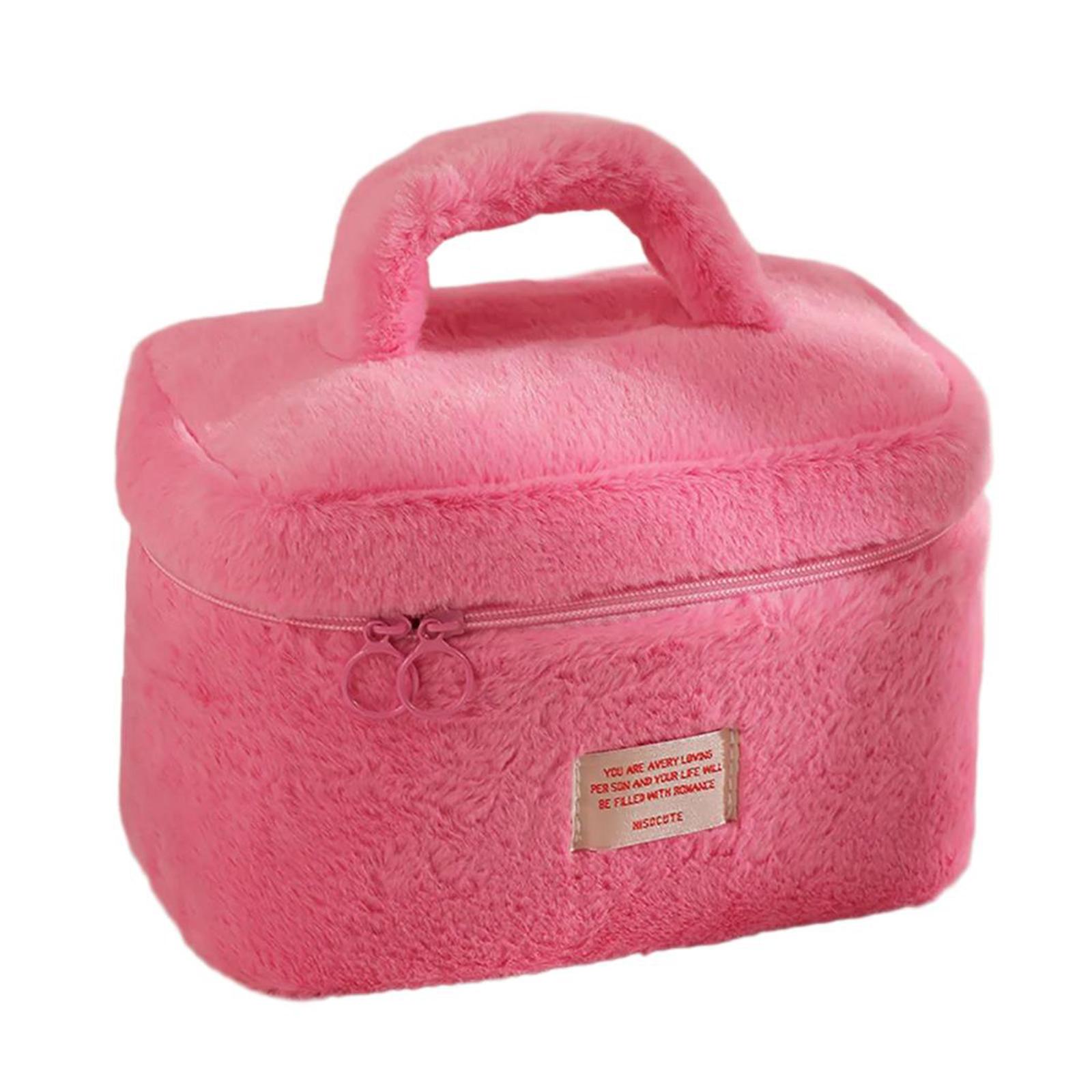 

Practical Sturdy Plush Makeup Pouches With Convenient Zippered Fashion Accessory for Beauty Lovers Organization розы красного