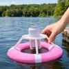 Floating Gyro Cup Holder, The Beer Buoy Floating Drink Holder, Anti Spill Gyro Can Holder, Pool Drink Float for 12oz Standard Cans, Floating Beverage