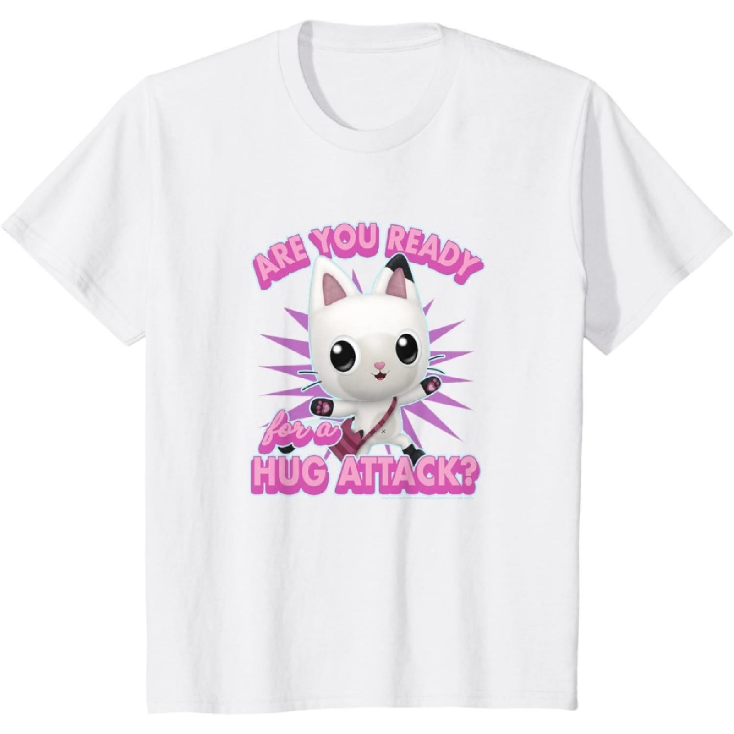 Kids Gabby s Dollhouse Pandy Paws Are You Ready For A Hug Attack T-Shirt S