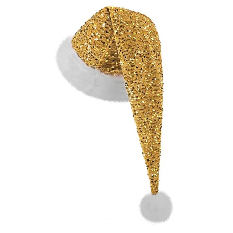 Thermals Christmas Party Hats Glitter Embellished Hats With Thickened Fabric For Men Women Kids Winter Wear