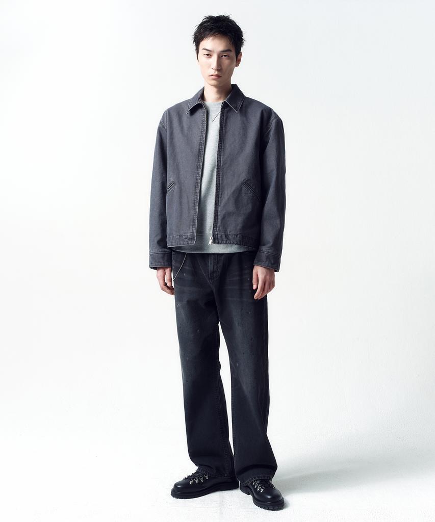 Insilence Duck Cotton Work Jacket Faded Grey