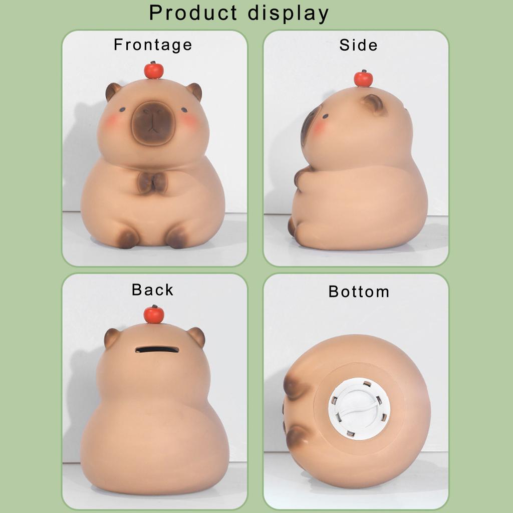 Unbreakables Capybara Money Banks for Children Coin Storage for Birthday and Christmas Piggy Banks for Saving