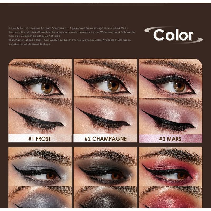 FOCALLURE - Schimmernder Cremelidschattenstift - 12 Farben
