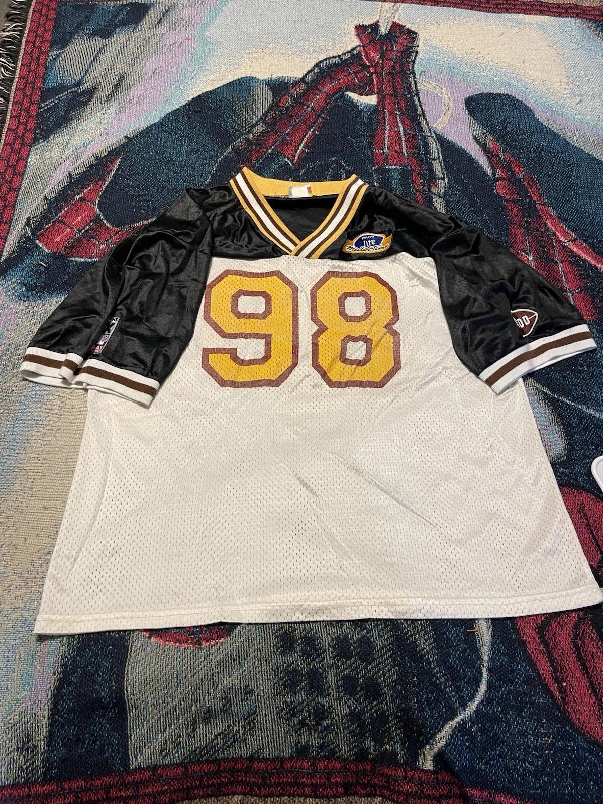 Винтажная футбольная майка Miller Lite Miller Time, промо, 90-е, мужская, XL, пивная промо M
