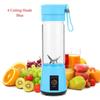 Mini Portable Blender Milkshake Cup With USB Rechargeable 6 Blades Mini Fruit Juice Mixer Shake Take Juice Cup
