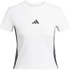 Essentials 3-Stripes Slim Fit Short Sleeve T-Shirt Women Tops White Black JE1239