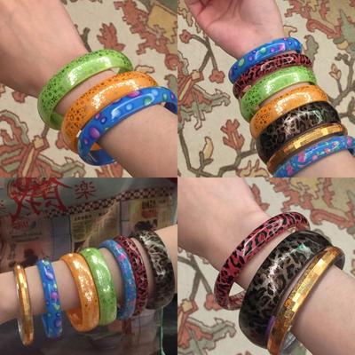 Europäischer & Amerikanischer Leopardenmuster Offener Armreif: Retro Trend Armband für Damen