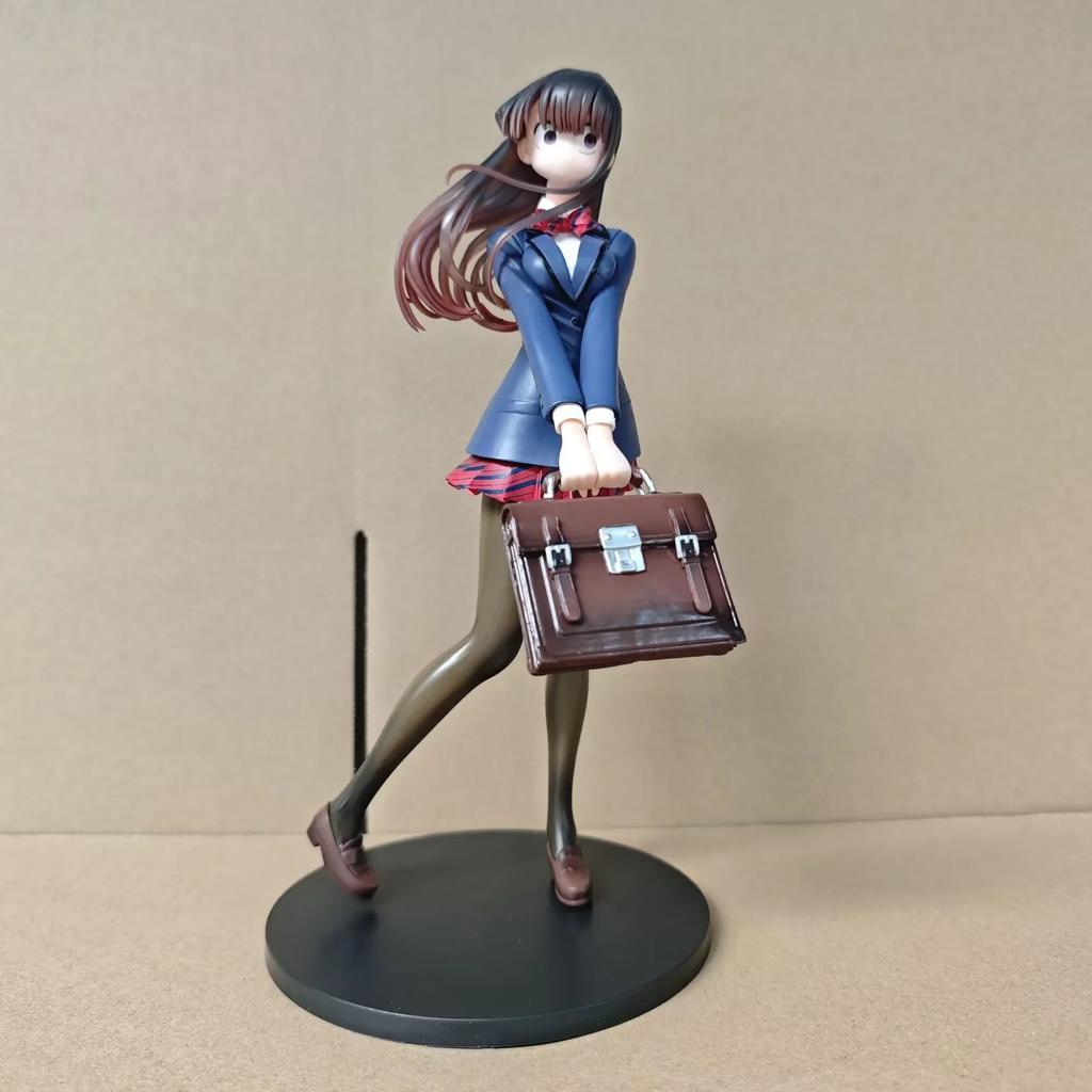 26CM Anime Komi san wa Komyushou Desu Figure Komi Shouko Dream Tech 1/7 Wave School Uniform Ver Model Toy Gift Action Figure