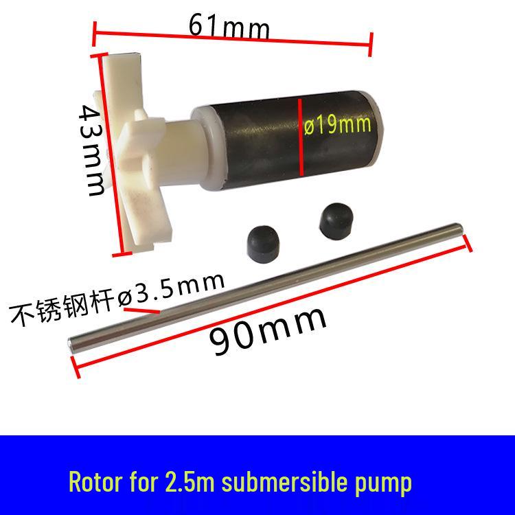 Tauchpumpen-Rotorkopf für Graviermaschinen (3,2m, 3,5m, 4m, 4,5m, 5m) Vollständige Modelle mit magnetischem Rad
