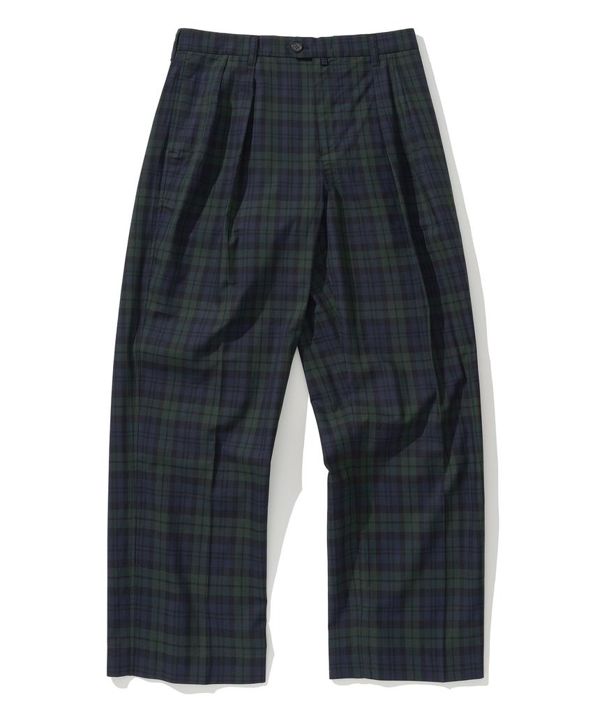 UNIFORM BRIDGE Two Tuck Slacks Blackwatch