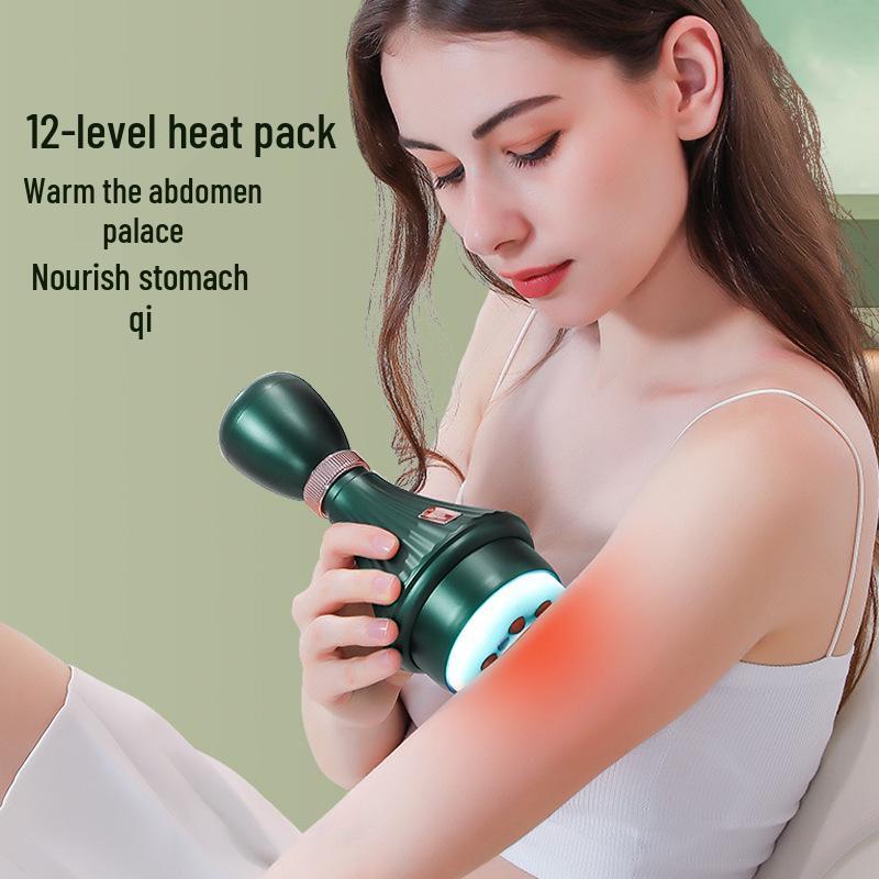 Portable Heated Electric Cupping Device for Full-Body Therapy, Meridian Brushing, and Gua Sha Scraping