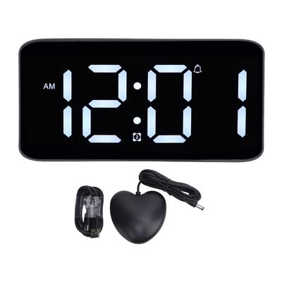 Extra Loud Alarm Clock with Bed Shaker Large LED Display Bed Shaking Alarm Clock with Corded