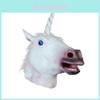Halloween Unicorn Horse Head Mask Latex Costume For Scary Parties