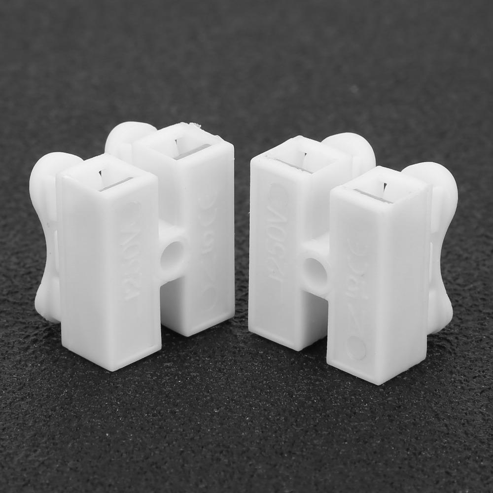 100Pcs CH-2/CH-3 Quick Connector Cable Clamp 0.5~2.5mm² 250V 10A Press Connector Stainless Steel Press Spring Spring Terminal