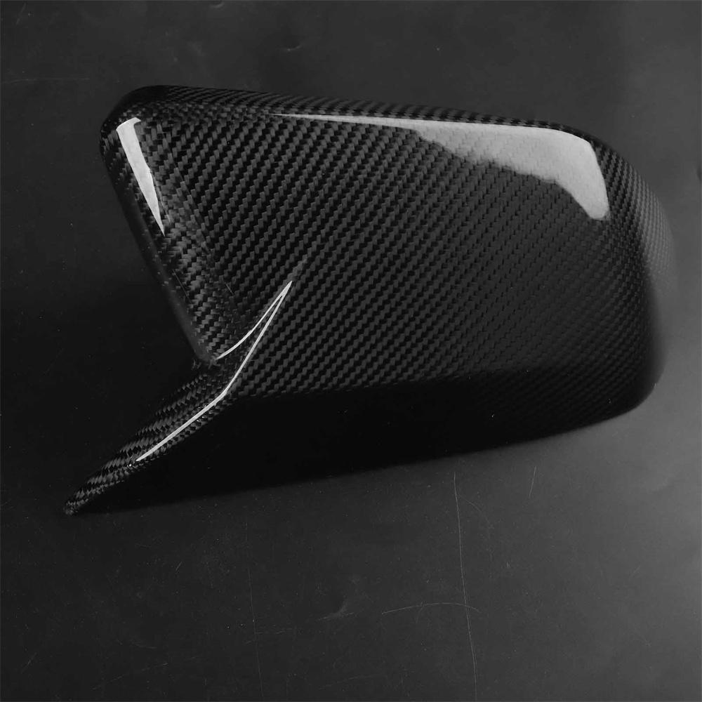 Carbon Fiber Side Mirror Cover Caps For Ford Mustang w/ LED Turn Signal 2015-17