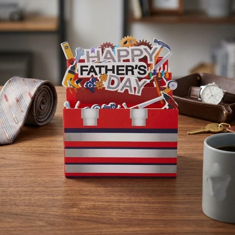 Paper Craft Toolbox Theme Card Blessing Postcard Message Card Celebration Card Birthday Party