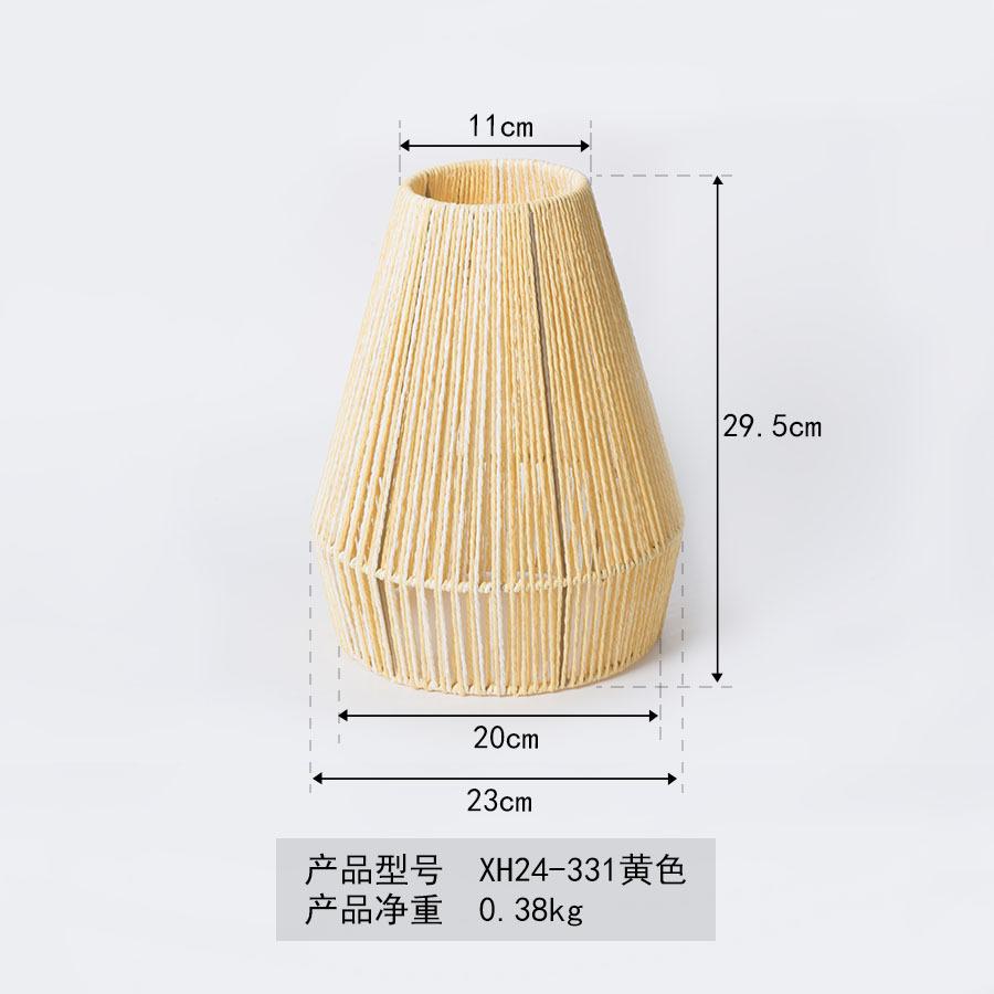 Papierseil-Kronleuchter Neuer chinesischer Imitation-Rattan-Lampenschirm B&B-Restaurant Hot-Pot-Shop Kreative DIY-Beleuchtung Web-Beleuchtung Dekoration