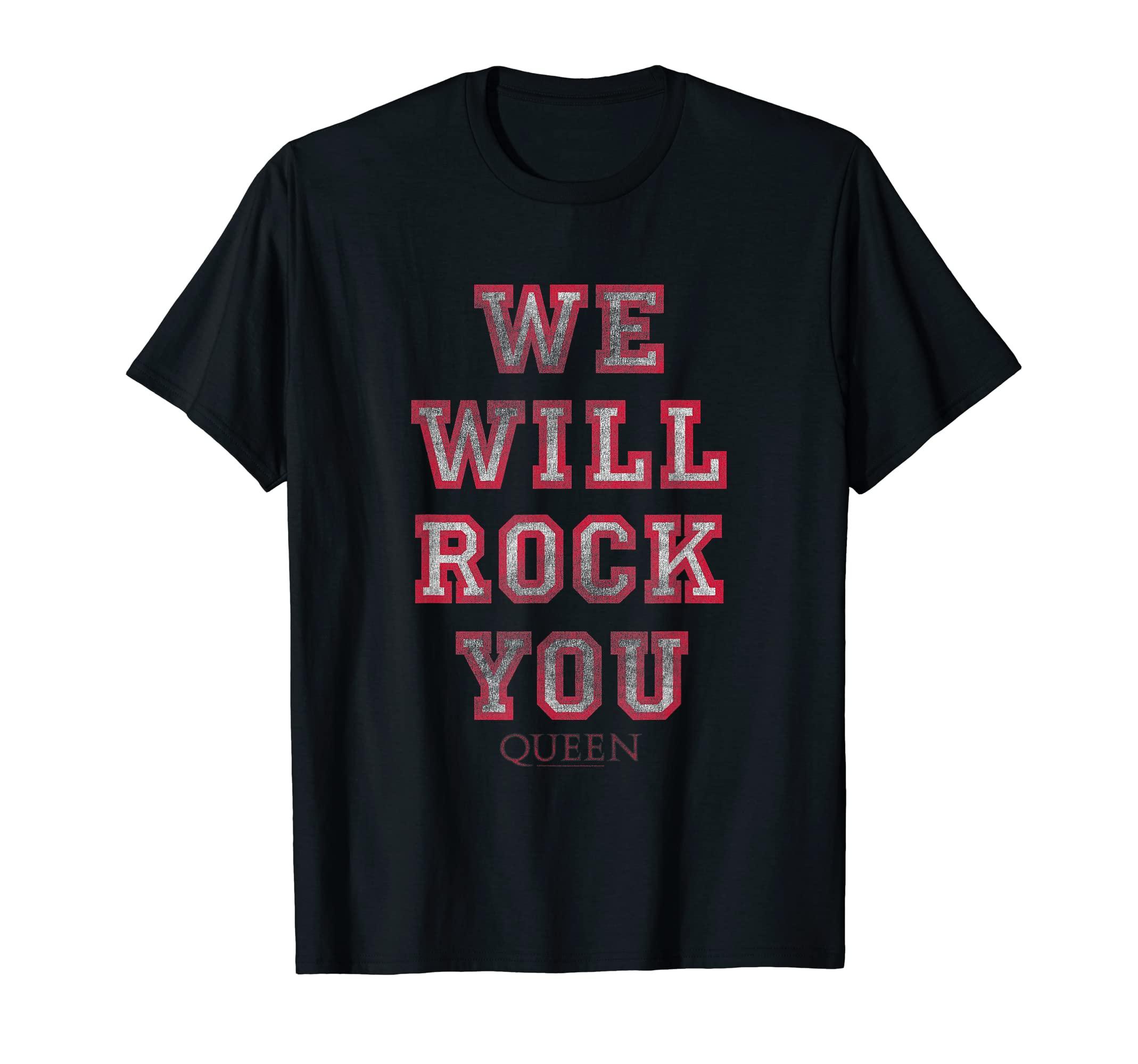 

Official Queen We Will Rock You Pink T-Shirt