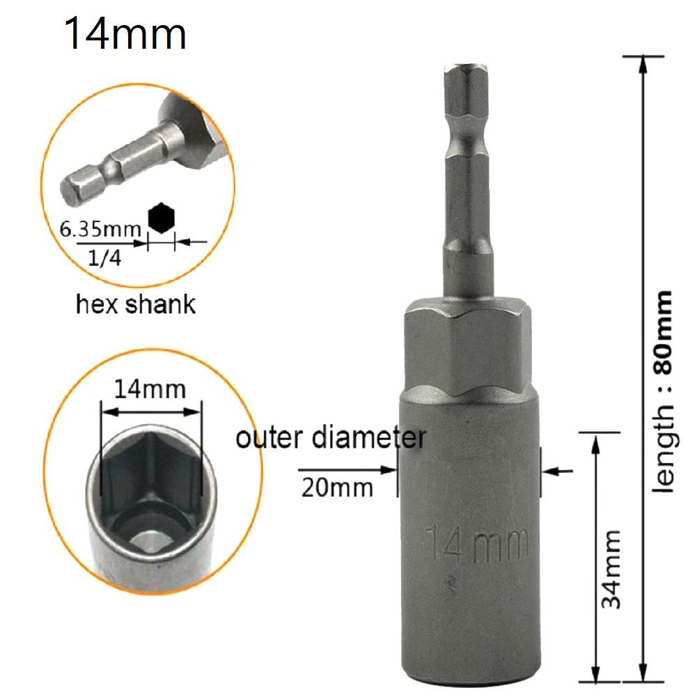 Hex Sockets Nut Driver Drill Bits Magnetic Socket Nut Bolt