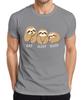 Eat Sleep Sleep Sloth Three Cute Relaxed Gift Birthday Unisexs Tshirt