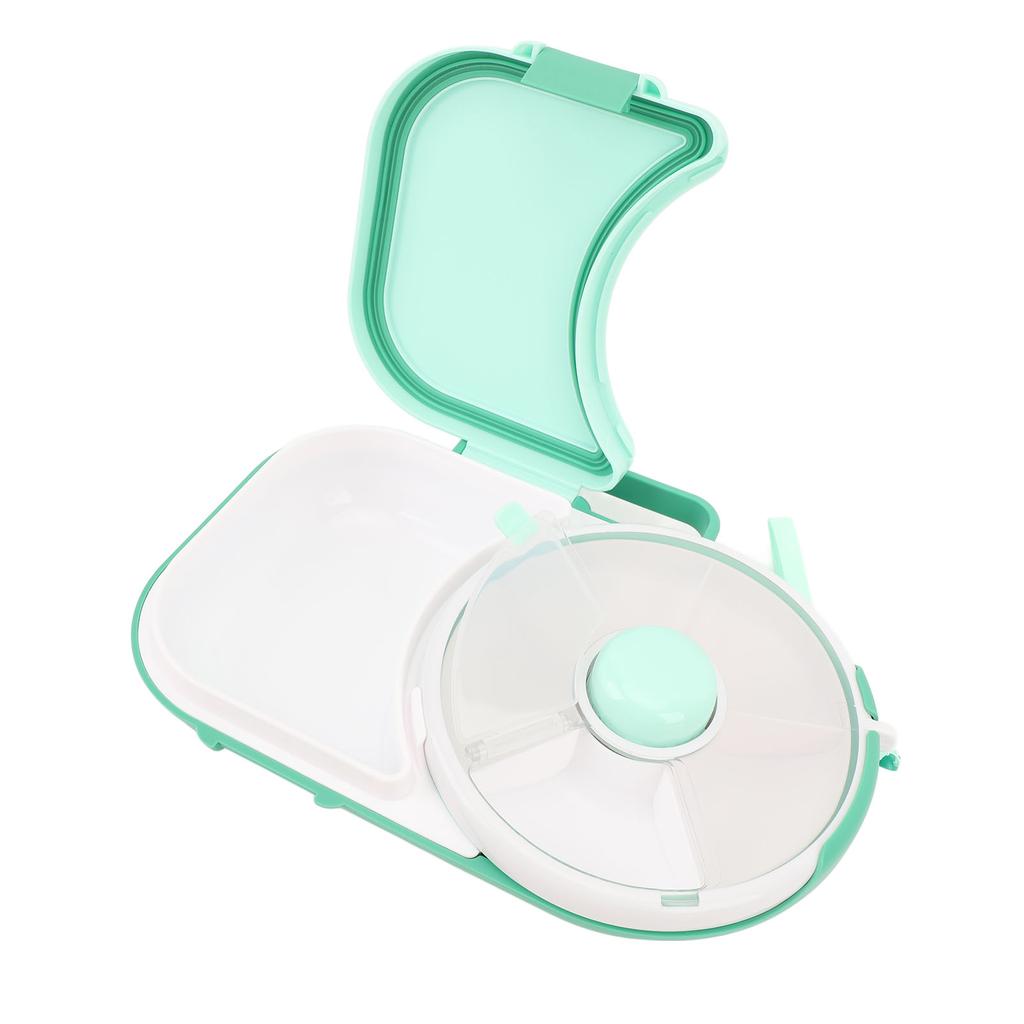 Snack Rotating Container with Lid Sealed Plastic Rotating Snack Storage Box for Outdoor