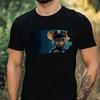 T-Shirt Herren Maus Als Polizist Motiv Baumwolle Größe XS Bis 5XL