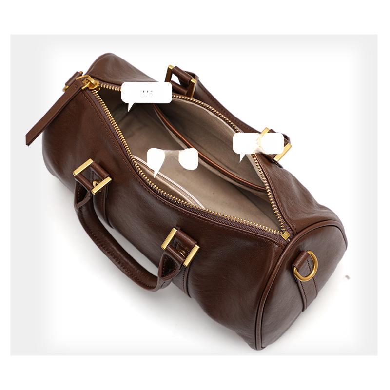 Retro Textured Small Bag for Women New Style Korean Versatile Crossbody Bag Boston Fashion Carry on Pillow Bag