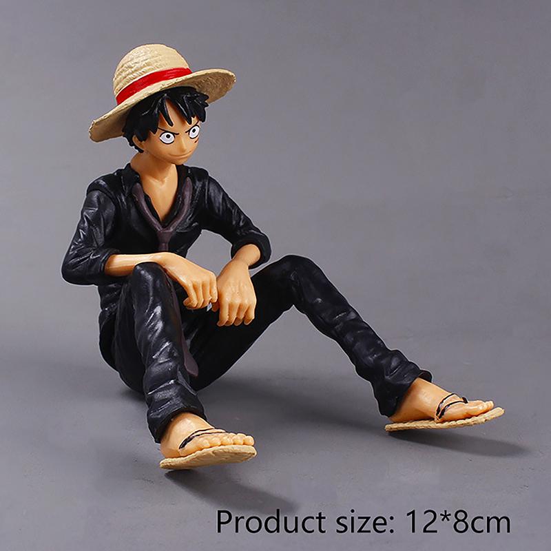 Anime One Piece Luffy Pvc Figurine Monkey D Luffy Classic Model Toys Sabo Ace Doll Cake Car Decoration Collection
