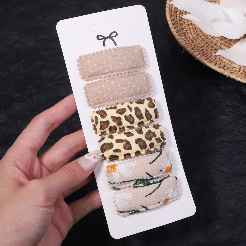 

6 шт./компл. заколки для волос с блестками для девочек, заколки для волос, мультяшные прозрачные струящиеся детские челки, заколки для волос, женские аксессуары для головных уборов 6 pcs with s set