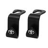 2Pcs ABS Car Logo Seat Back Hooks Accessories For Toyota 86 Mirai Supra Prado Alphard Crown Vellfire Venza Avalon Prius Camry CH