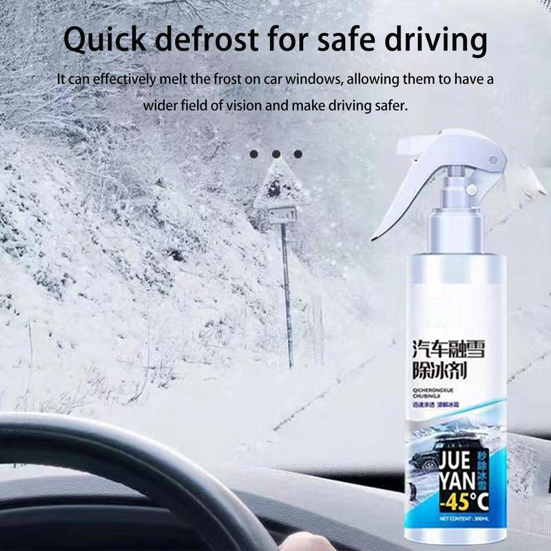 Car Deicer Spray Automotive Glass Car Ice Melt Spray 260ml Ice Removal Spray Windshield Defroster Car Windshield Glass Anti Ice