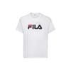 Fila American Vintage Letter Logo Print Sports Crew Neck Short Sleeve T-Shirt Men Tops White FS2RSC2001X-OWH