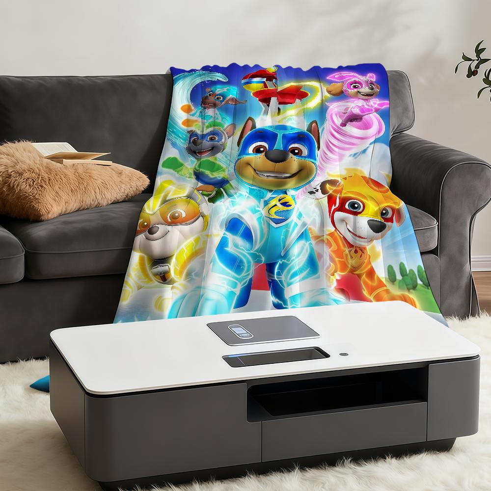 Blanket Throw Super Cosy Plush Living P-PAWS-ES Room Sofa Couch Childish CARTOON P-PatrolS-ES Birthday Gifts