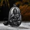 Amitabha Pendant Necklace Carved Buddha Lucky Amulet Necklaces For Women Men Jewelry Gifts