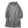 AMOMENTO GK0-24000-A Grey nylon hooded long coat coat F grayUsed